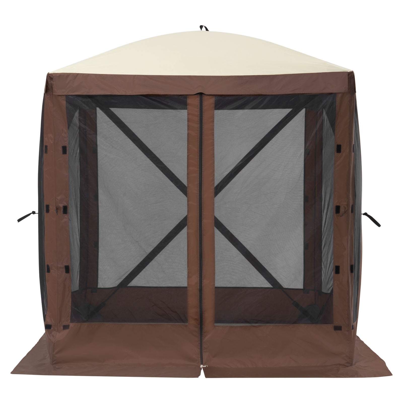 Pop Up Gazebo Tent With Mosquito Netting And Removable Privacy Cloths_voghion.com
